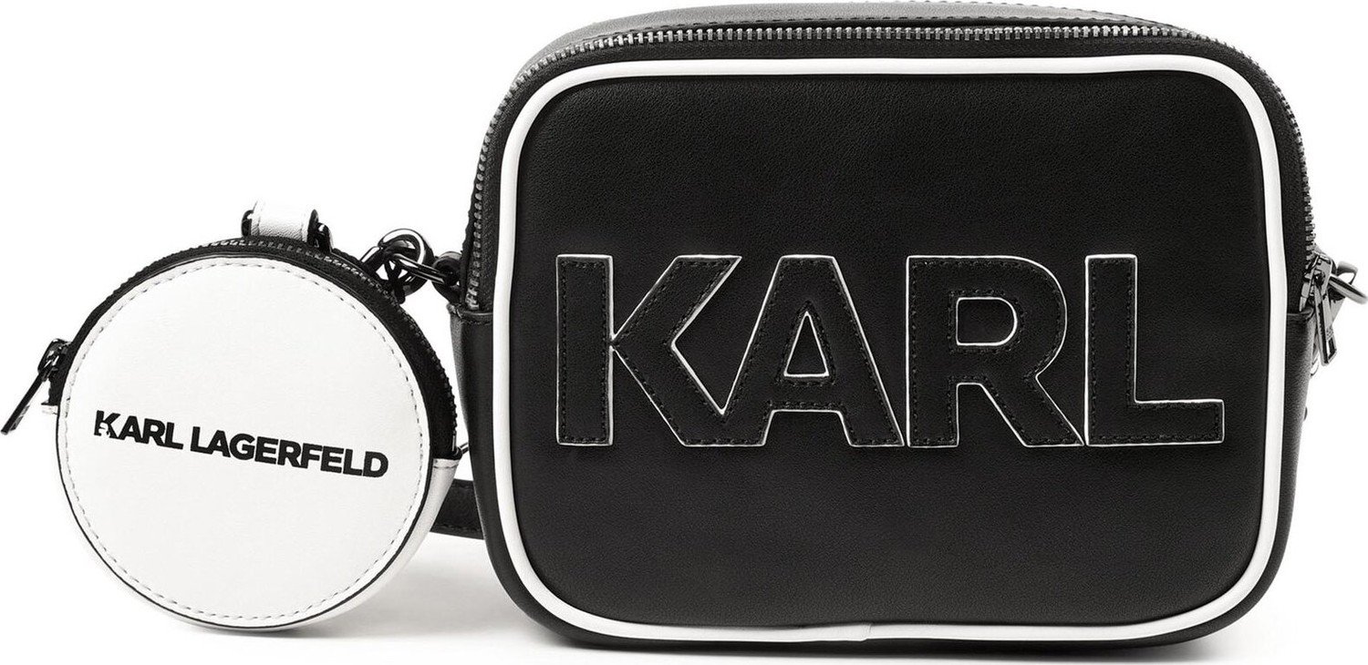 Sada kabelka a peněženka Karl Lagerfeld Kids Z10171 Black 09B