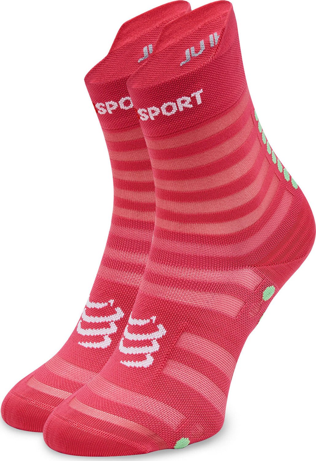Klasické ponožky Unisex Compressport Pro Racing V4.0 Trail XU00050B Hot Pink/Summer