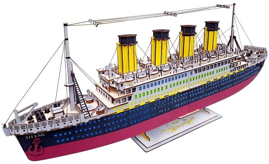 Stavebnice Woodcraft - Titanic, dřevěná - XA-G033