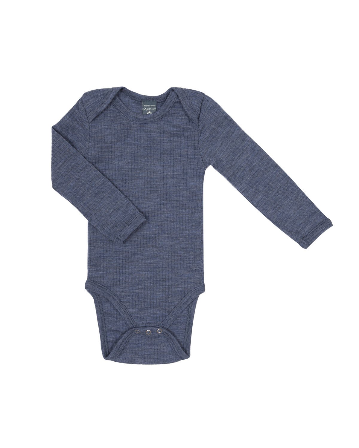 Smallstuff dětské vlněné merino body denim melange 0902-38 Velikost: 56