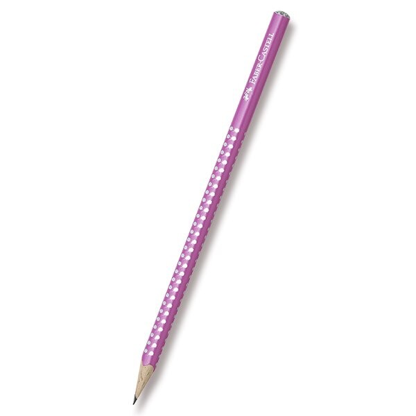 Faber-Castell, Sparkle, grafitová tužka B, perleťové odstíny, 1 ks Barva: Pastelově růžová