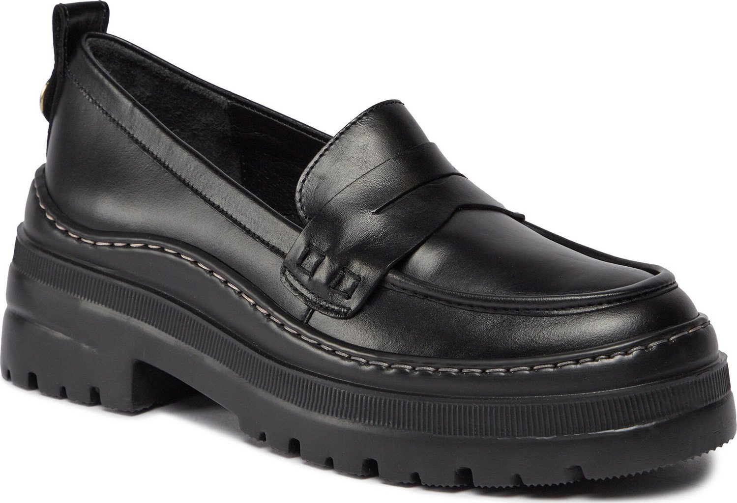 Loafersy Ryłko E2R38_X Czarny LE3