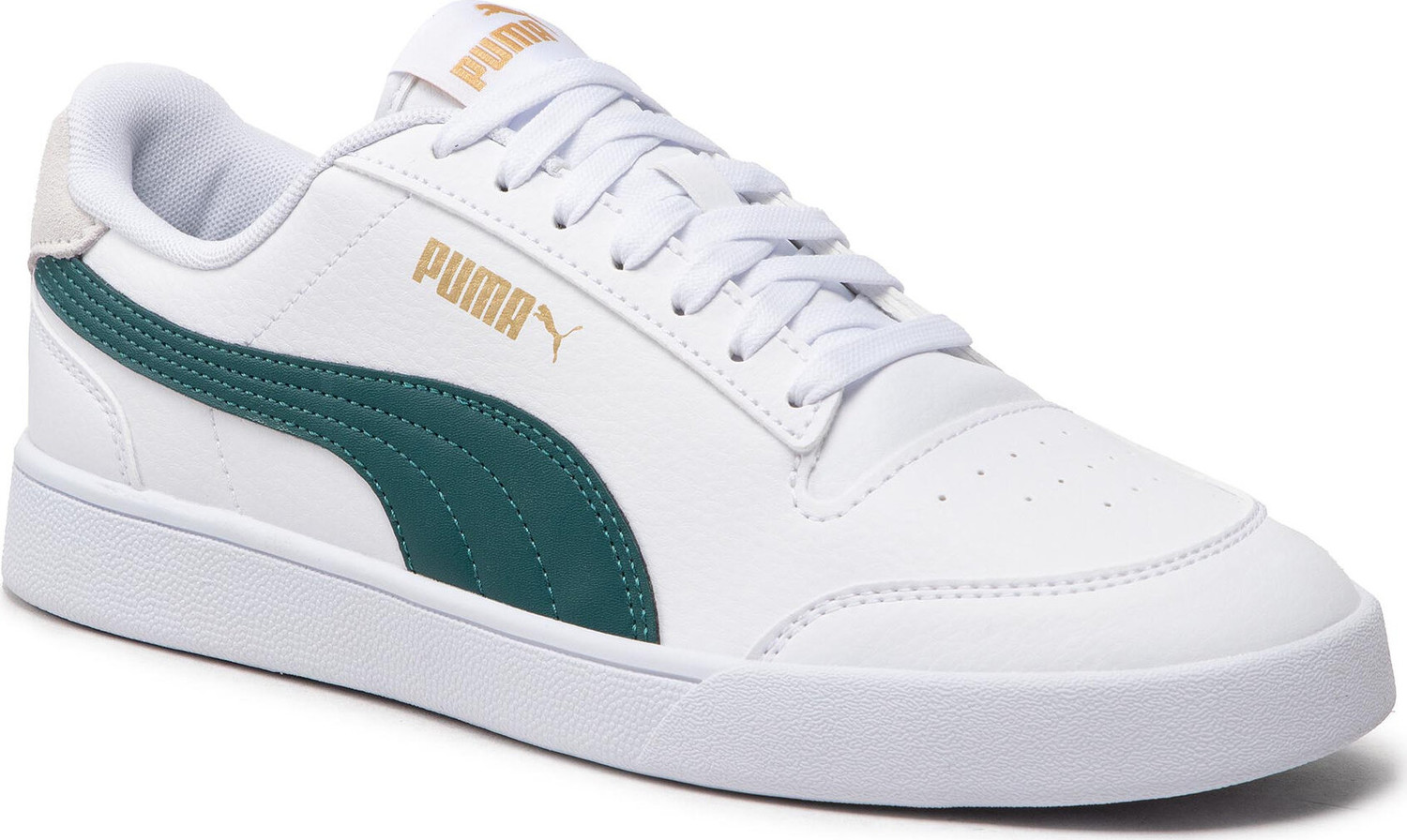 Sneakersy Puma Shuffle 309668 22 Puma White/Varsitygreen/Gold