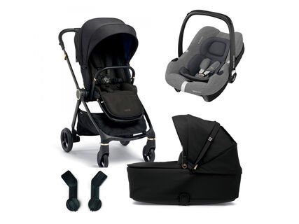 Mamas & Papas Strada 2v1 Black Diamond + adaptéry + autosedačka Cabriofix Select