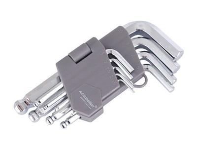 Carmotion 86716 Šestihranné klíče, kulové, 130 mm, velikosti 1,5 - 10 mm, 9 ks