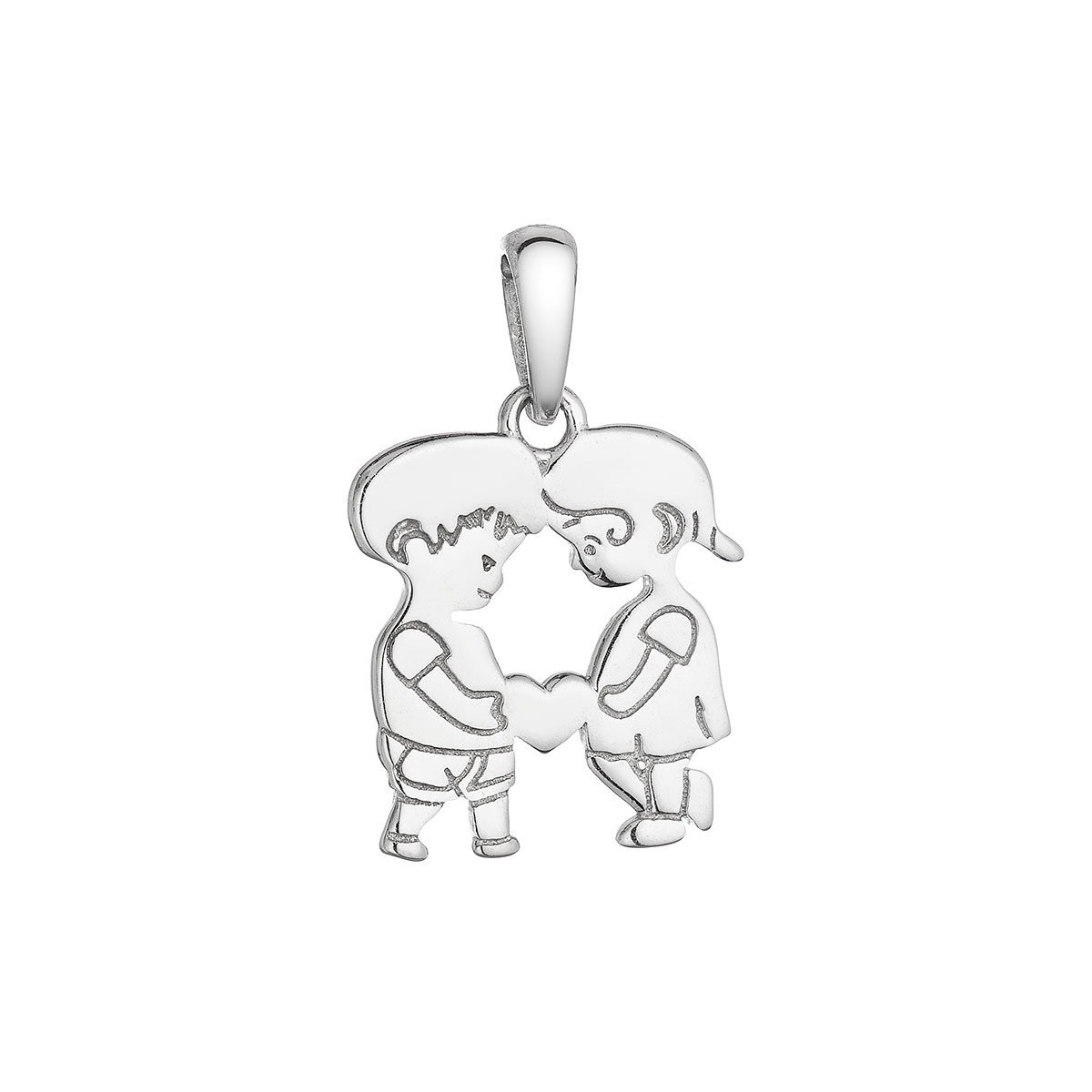 Evolution Group Stříbrný přívěsek přátelství 64004