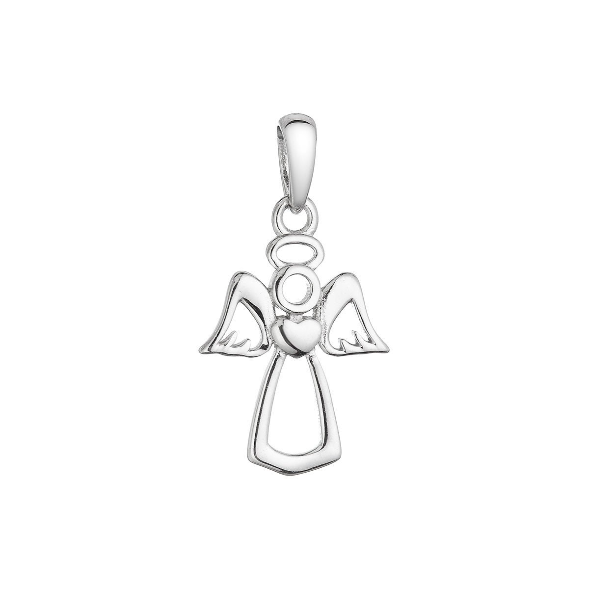 Evolution Group Stříbrný přívěsek anděl 64006