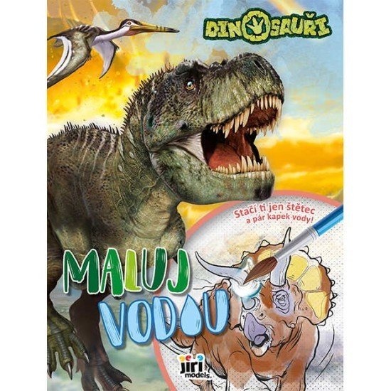 Jiri Models Maluj vodou A4 - Dinosauři - 3775-8