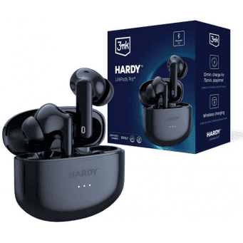 HF, sluchátka Bluetooth 3mk HARDY LifePods Pro, stereo, nabíjecí pouzdro, černá 3mk 477967 5903108528283