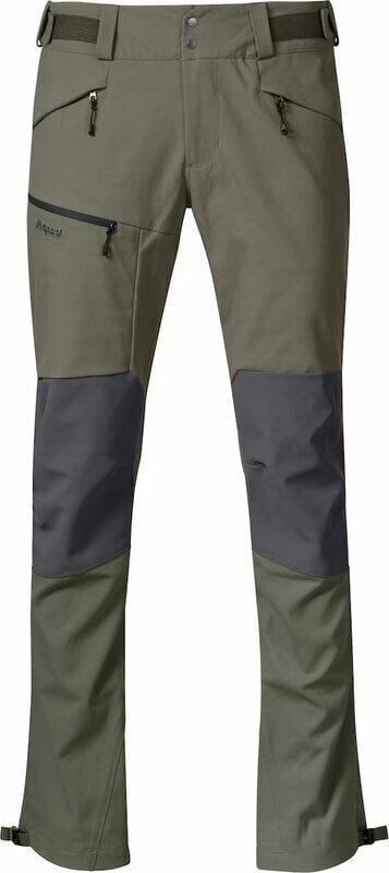 Bergans Outdoorové kalhoty Fjorda Trekking Hybrid Pants Green Mud/Solid Dark Grey S