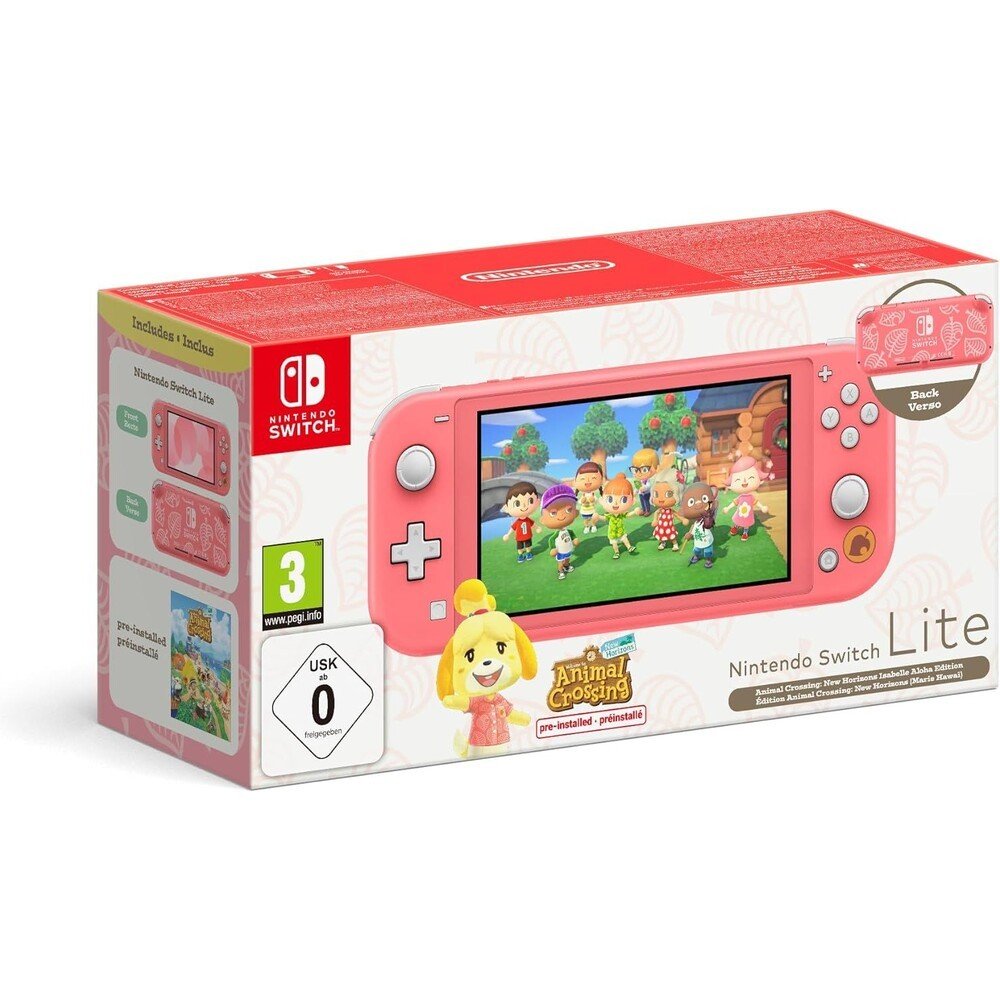 Nintendo Switch Lite Korálková + Animal Crossing: NH bundle