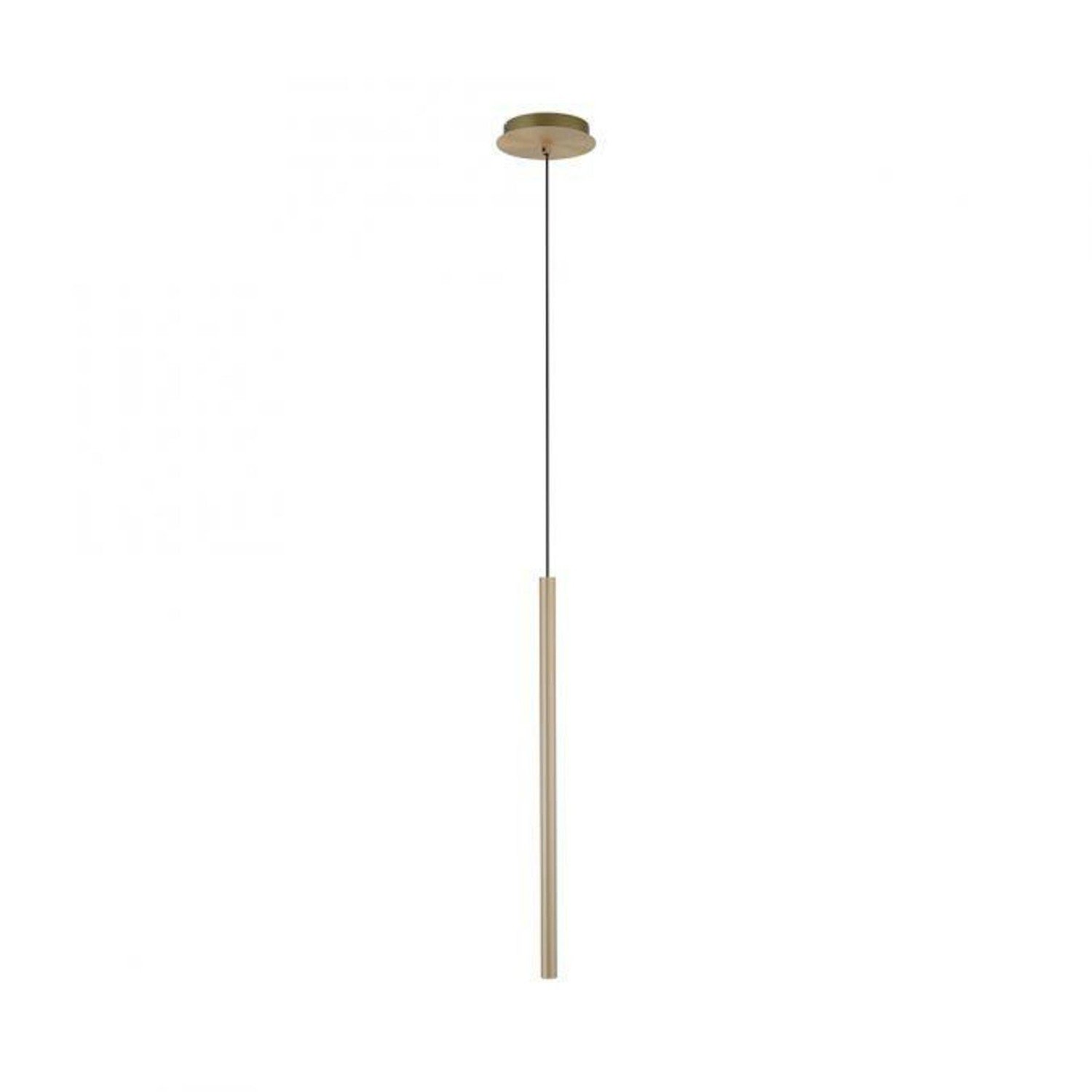 PAUL NEUHAUS LED závěsné svítidlo matná mosaz 1 ramenné teplá bílá subtilní design 3000K PN 2111-60