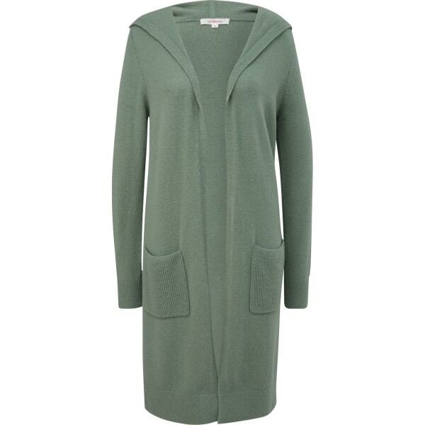 s.Oliver RL CARDIGAN NOOS Kardigan s kapsami, zelená, velikost 42