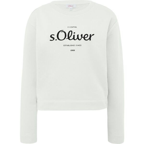 s.Oliver RL SWEATSHIRT Mikina, bílá, velikost 34