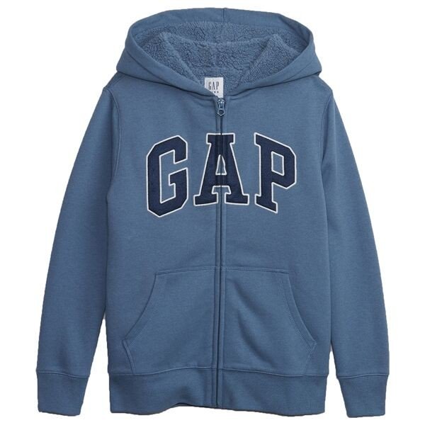 GAP INSULATED FULLZIP LOGO Chlapecká mikina, modrá, velikost M