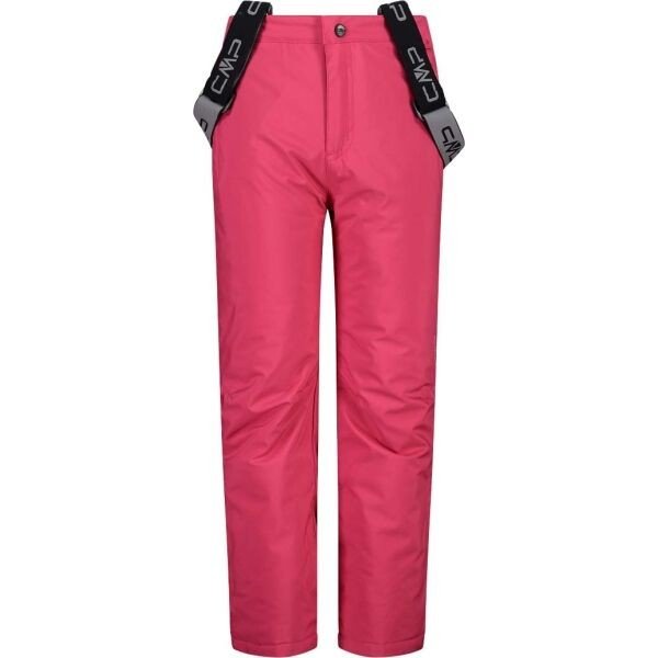 CMP KID SALOPETTE Dětské lyžařské kalhoty, růžová, velikost 152
