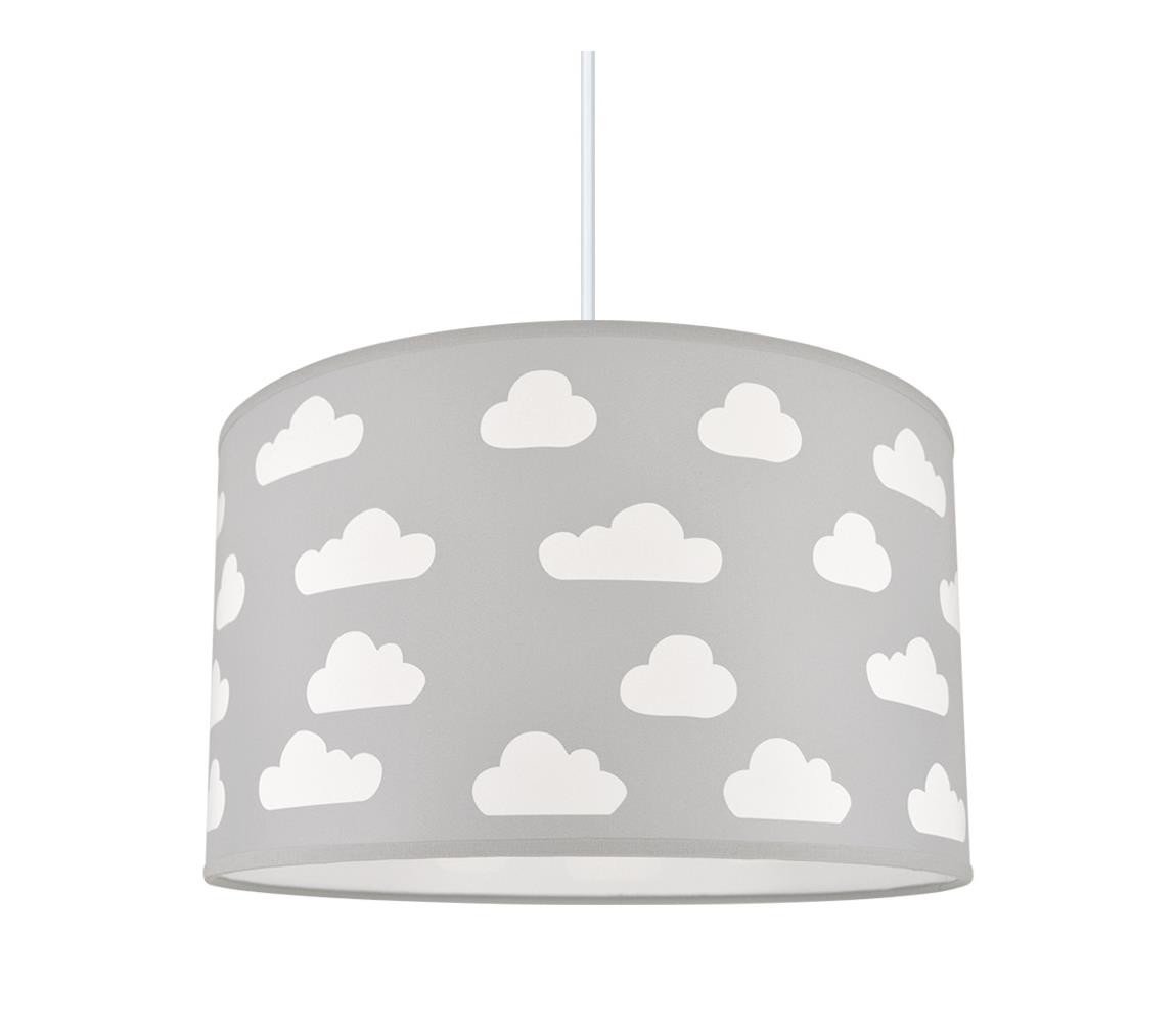 Dětský lustr CLOUDS GREY 1xE27/60W/230V