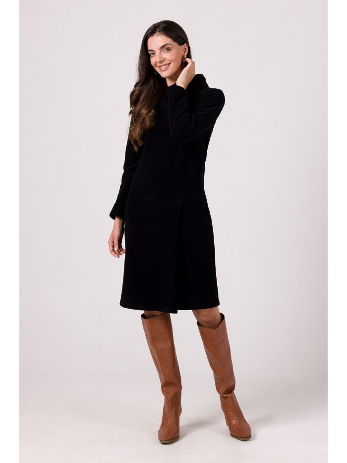 BeWear Dámské mikinové šaty Evrailes B270 černá S