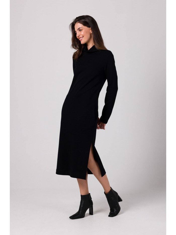 BeWear Dámské svetrové šaty Kyres B274 černá S