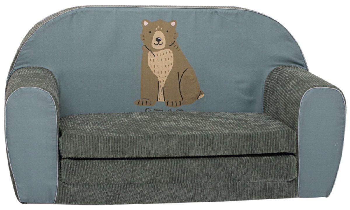 Ourbaby Dětské křesílko 34686 sofa green teddy