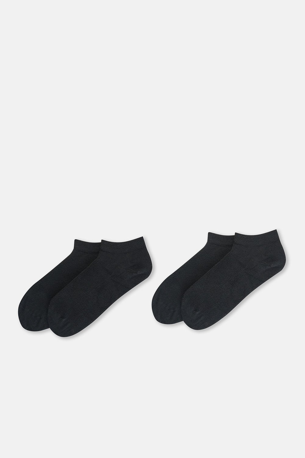 Dagi Black 6926 Men's Bamboo Booties Socks 2-Pack