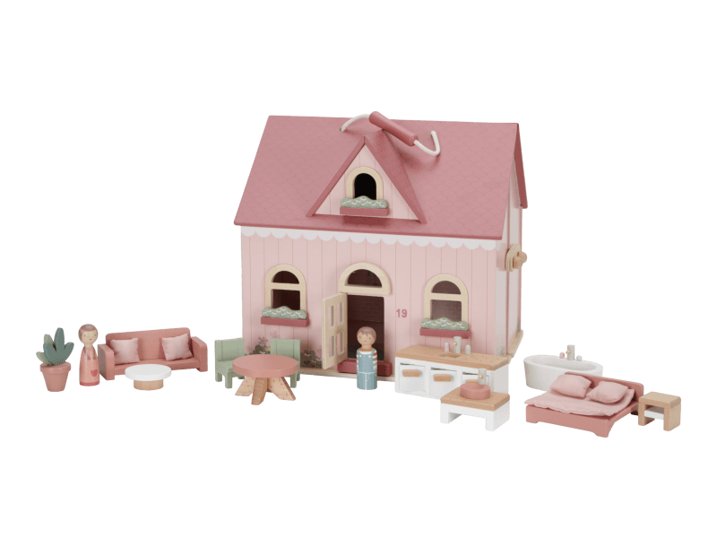 Little Dutch Domeček pro panenky dřevěný přenosný