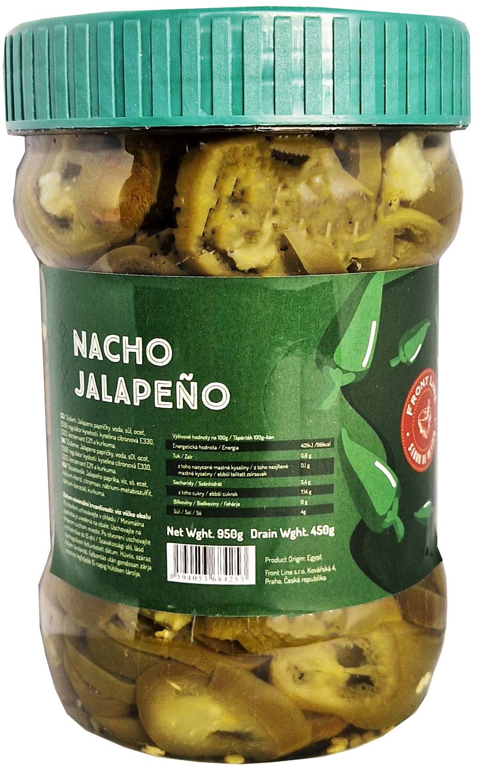 Green Nacho Jalapeno 950ml