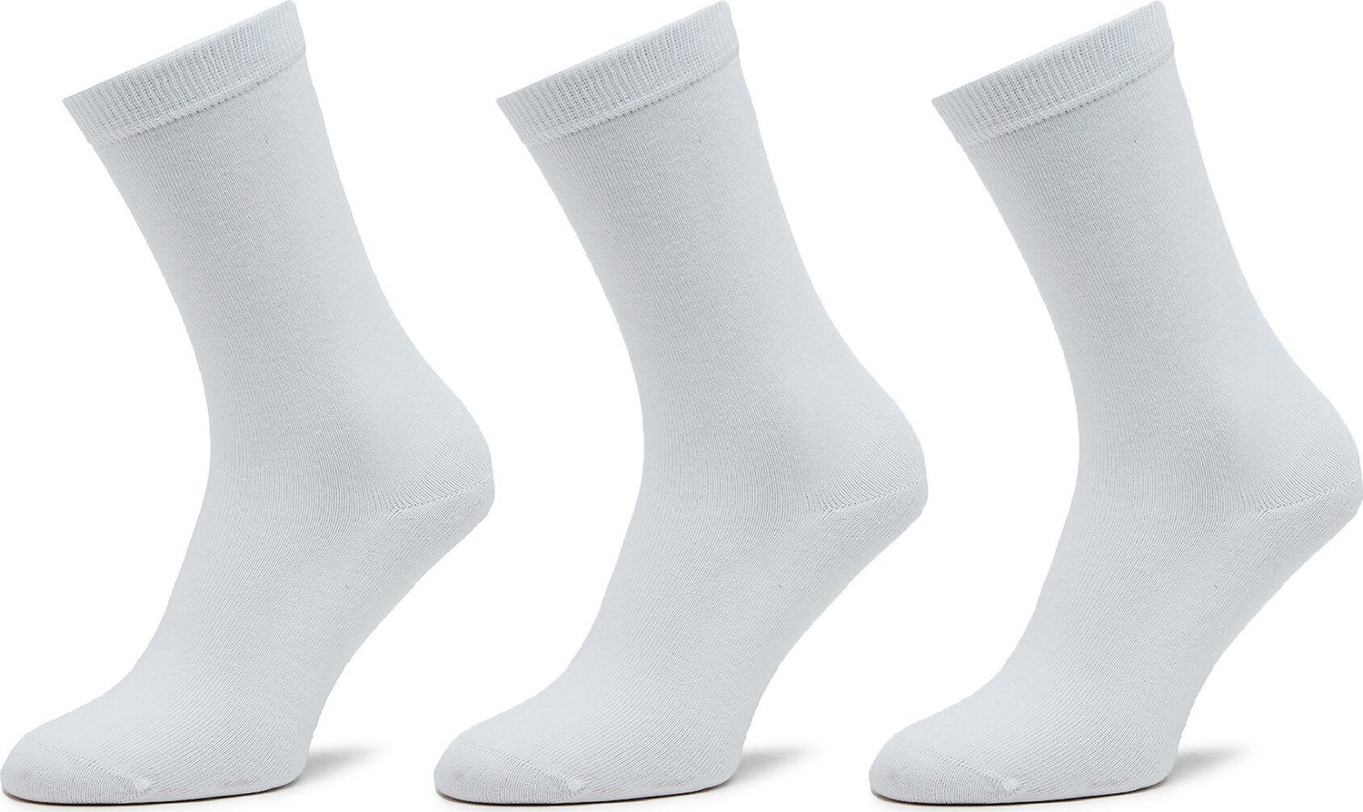 Sada 3 párů vysokých ponožek unisex Pepe Jeans Cr 3P PLU30018 White 800