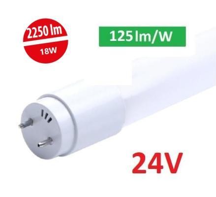 LED21 LED trubice LINIO T8 24V - 120 cm - studená bílá - 18W - 2250 lm - glass L18/24T8L125K602