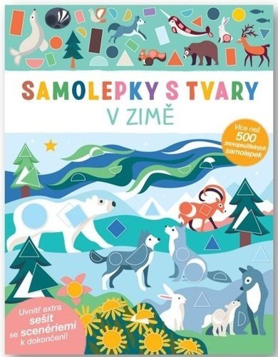 V zimě - samolepky s tvary