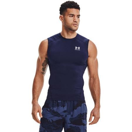Under Armour Pánské kompresní tílko HG Armour Comp SL midnight navy XL, Tmavě, modrá