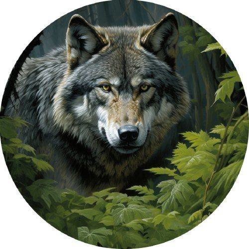 Jedlý papír vlk v lese 19,5cm PICTURE