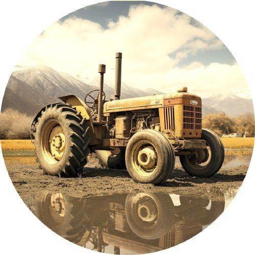 Jedlý papír starý traktor 19,5cm PICTURE