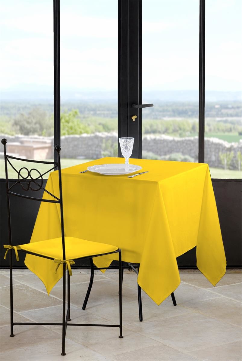 Ubrus na stůl NELSON, žlutá 180x180 cm France
