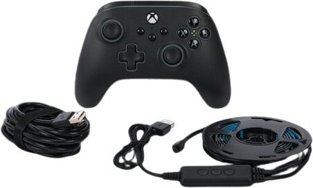 PowerA Advantage Wired Controller, Xbox Series X/S, černý + RGB Led pásek - XBGP0076-01