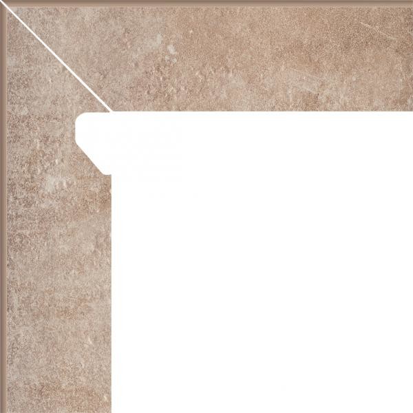 Paradyz Sokl fasádní levý Scandiano okrový 2 8,1x30 cm