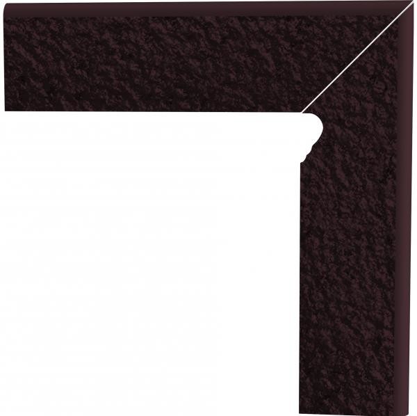 Paradyz Sokl fasádní pravý Natural Brown 2 duro 8,1x30 cm