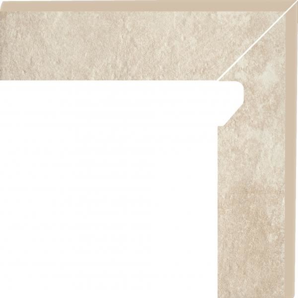 Paradyz Sokl fasádní pravý Scandiano Beige 2 8,1x30 cm