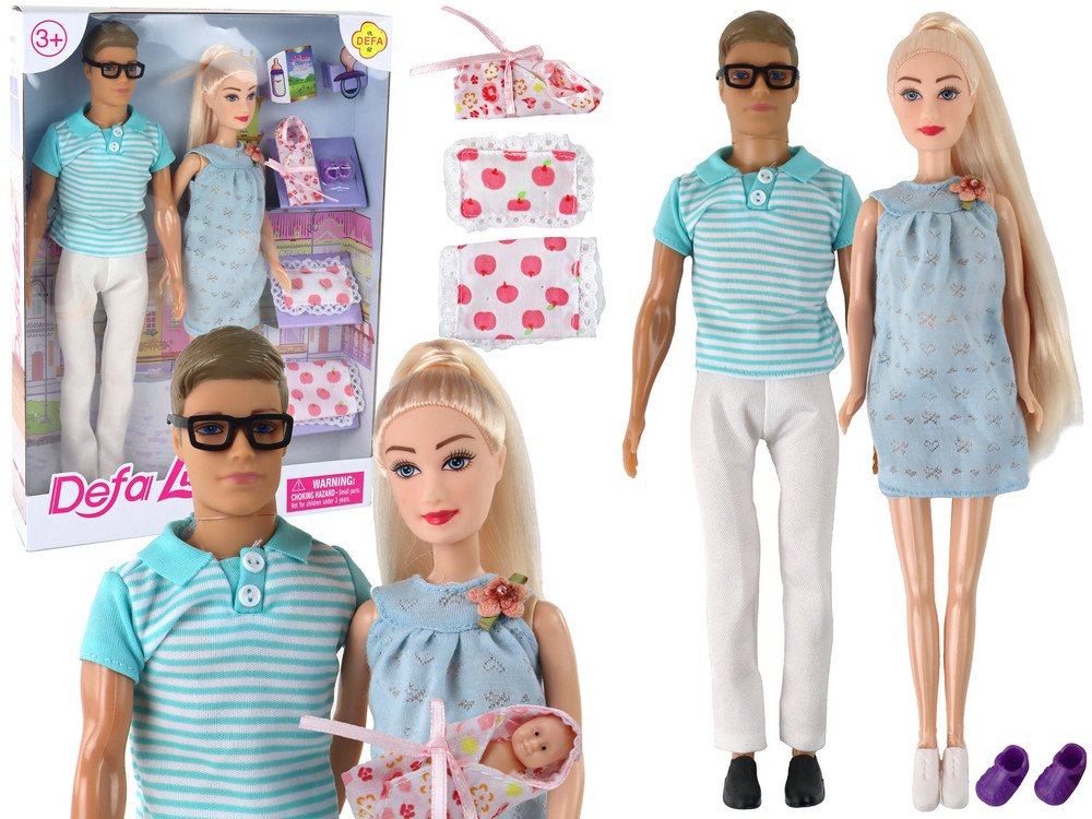 mamido Sada panenek Kevin a těhotná Lucy modrá