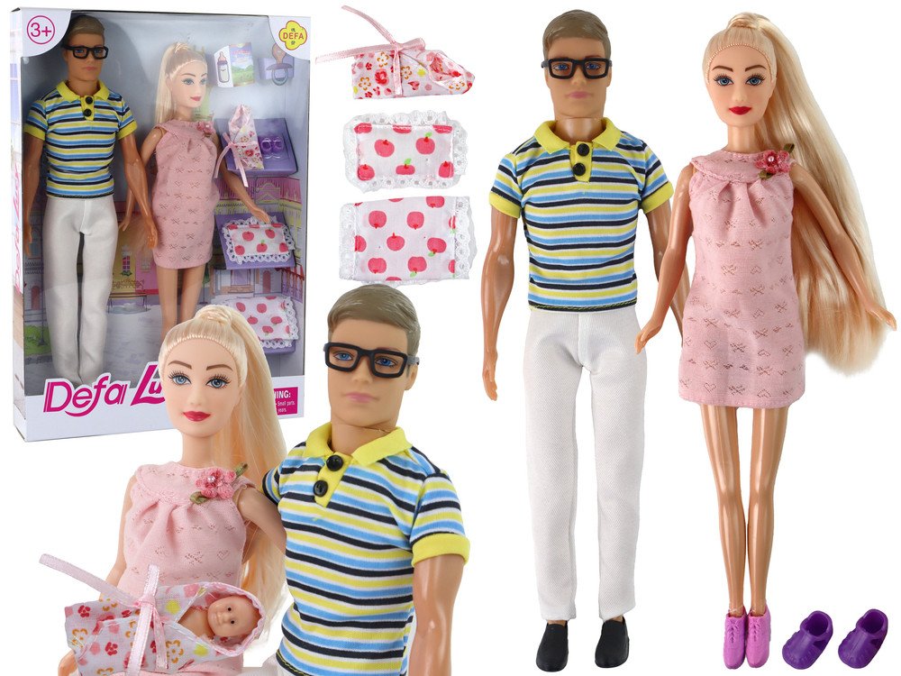 mamido Sada panenek Kevin a těhotná Lucy růžová
