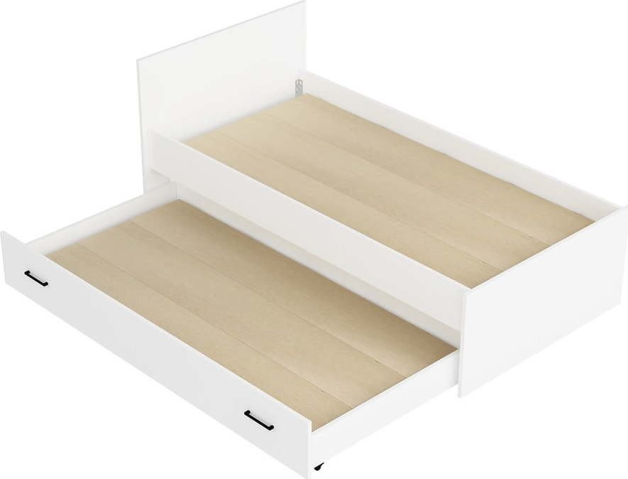 Bílá jednolůžková postel s úložným prostorem 80x190 cm Sofia – Kalune Design
