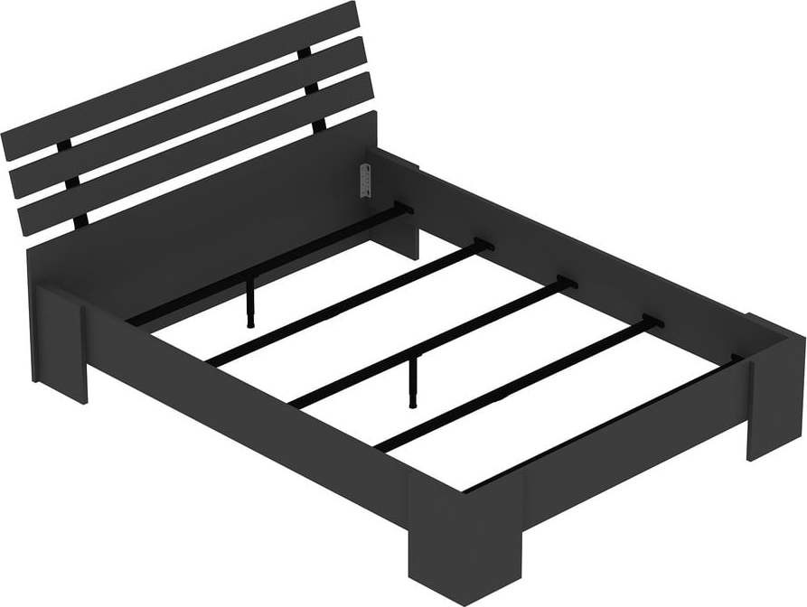 Černá jednolůžková postel Kutay – Kalune Design