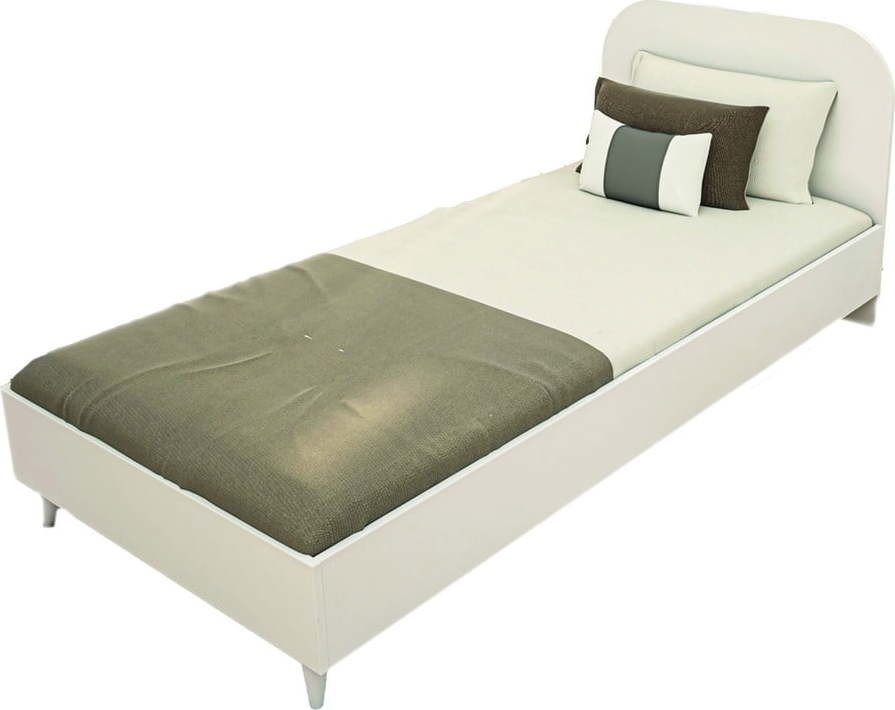 Bílá jednolůžková postel 90x190 cm Lavinia – Kalune Design