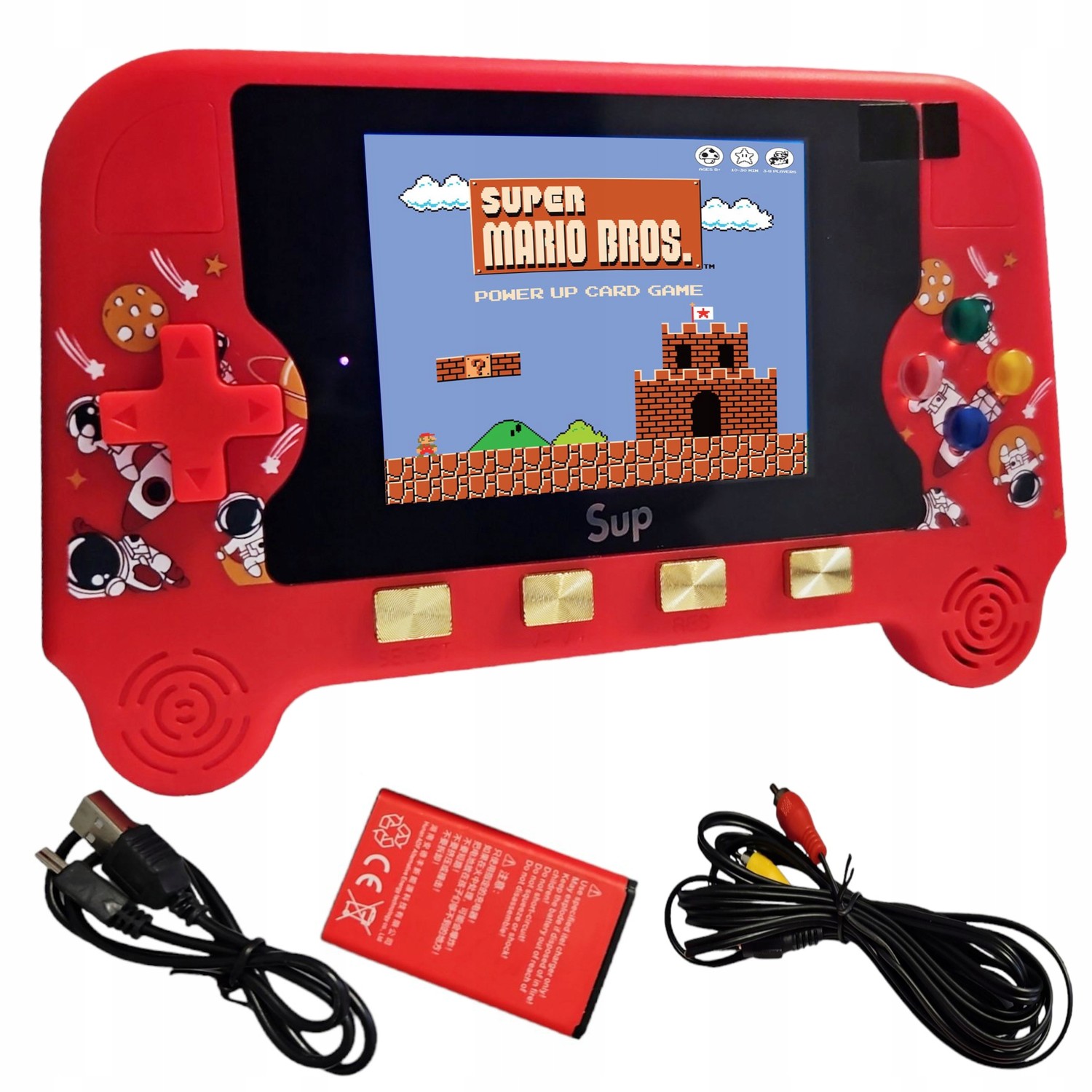 Konzole Přenosná Hra Mario Konzole Tetris Contra Gameboy Velký LCD