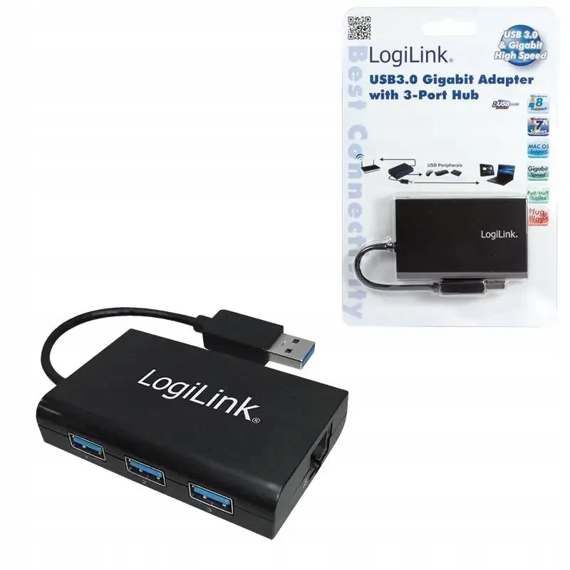 Adaptér LogiLink UA0173 Gigabit Ethernet na Usb