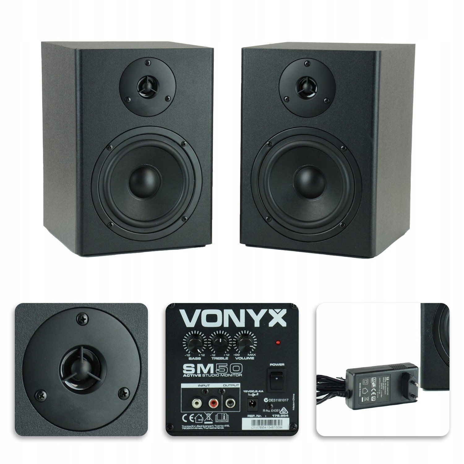 Studiové monitory 140W 5.25'' Vonyx SM50