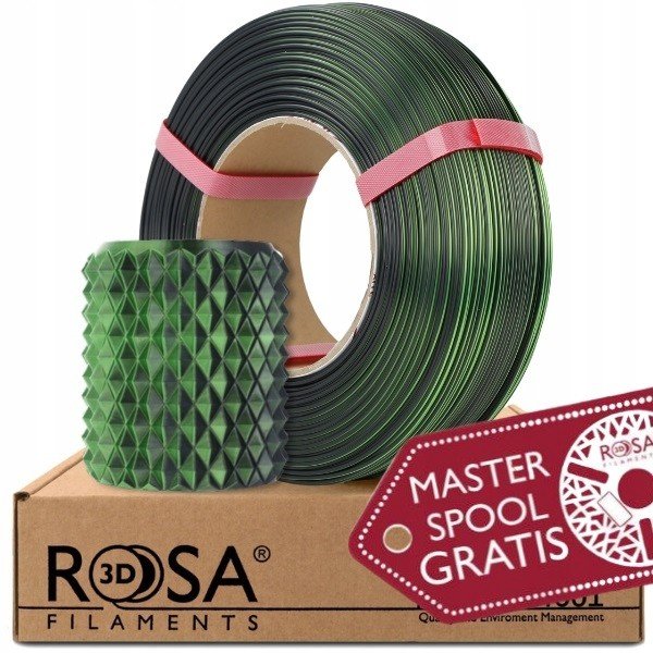 Filament Rosa3D Refill Pla Magic Silk Mistic Green 1kg 1,75mm