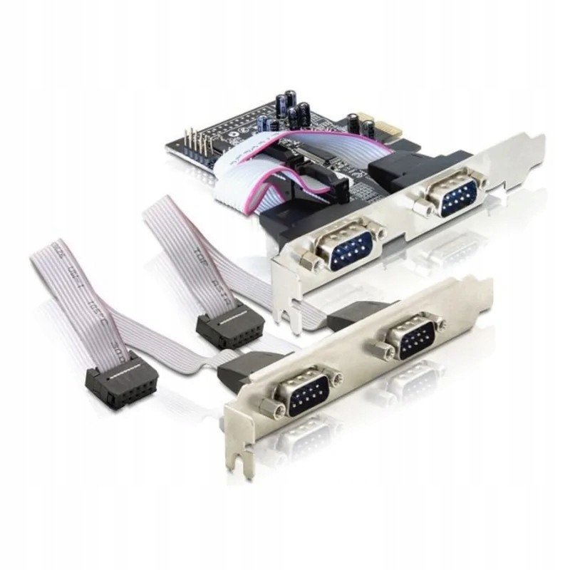 Karta Pci Express X1->4X DB-9(COM) Delock