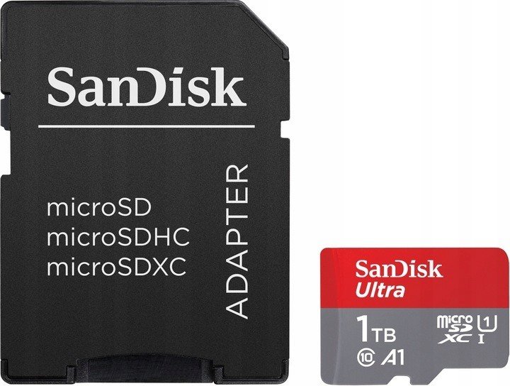 Paměťová Karta Sandisk Microsd 1TB Velká Kapacita Databáze Adaptér