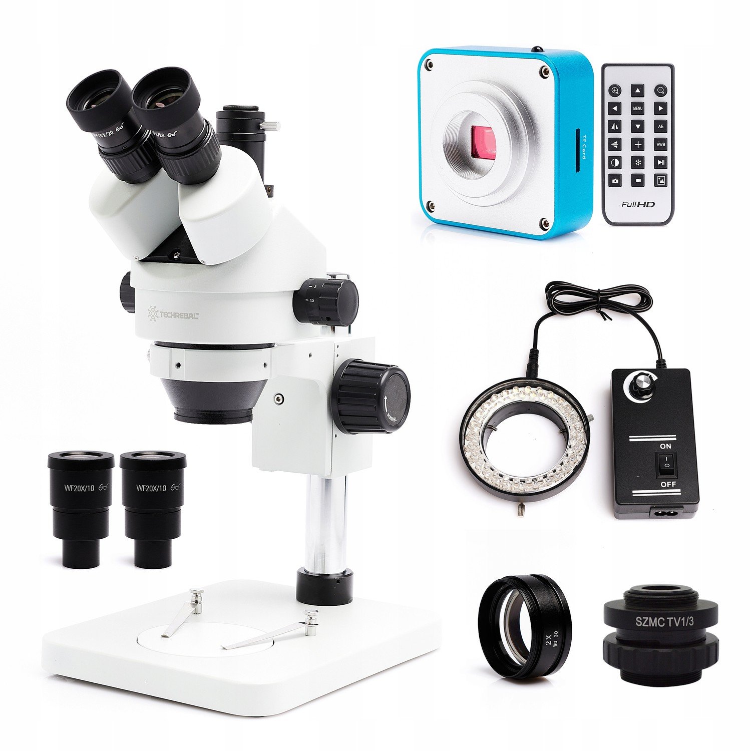 Stereoskopický Mikroskop 7-180X Kamera Objektivu